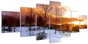 Tablou de peisaj de iarnă (210x100cm)
