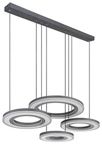 Lustră LED dimabilă pe cablu Globo 67191-80 BLASIUS LED/80W/230V + telecomandă