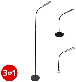 Lampă LED dimabilă 3 în 1 DARA LED/10W/230V 3000/4000/6000K CRI 90 negru