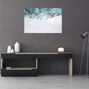 Tablou - Turcoaz abstractizare (90x60 cm)