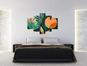 Tablou - Motive naturale geometrice (150x105 cm)