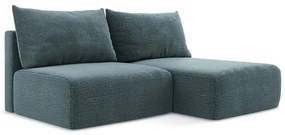 Colțar turcoaz extensibil/cu spațiu de depozitare (cu colț pe partea dreaptă) Kalena – Makamii