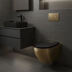 Vas WC Rea Carlo Mini Tornado Black Brush Gold