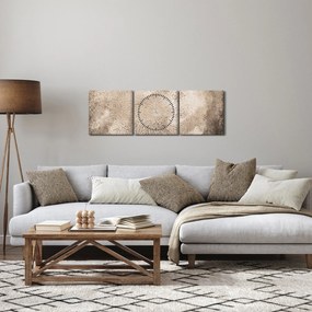 Tablou - Mandala (cu ceas) (90x30 cm)
