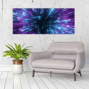Tablou - Spațiu neon (120x50 cm)
