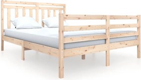 vidaXL Cadru de pat, 160x200 cm, lemn masiv