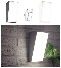 Aplica LED iluminat exterior modern IP65 SOLDEN gri inchis