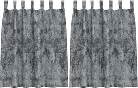 vidaXL Cortine din catifea 2 pcs Gri argintie 140 x 140 cm Catifea