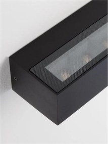 Aplica exterior neagra liniara 22cm IP65 LED CCT PRISMATIC
