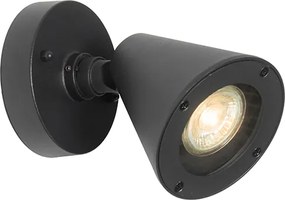 Lampa de perete exterioara moderna neagra IP44 reglabila - Ciara