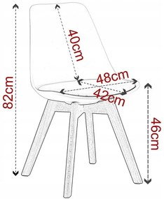 Scaun cu pernă culoarea turcoaz închis