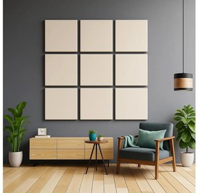 Panou acustic SILENCE 58x58 cm crem