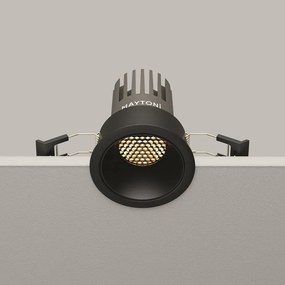 Spot incastrabil LED Dip negru 2700K 10W