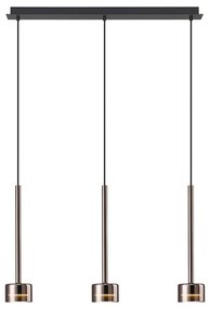 Lustra suspendata design modern TONIC 3L cupru