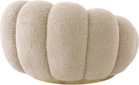 Fotoliu pivotant design elegant Mello, Canberra sand