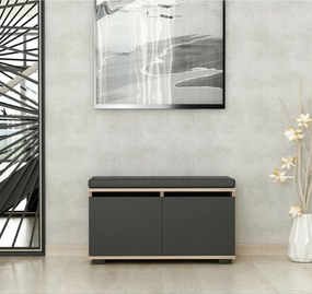 Dulap pentru pantofi Drago Walnut and Black