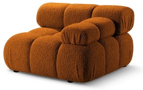 Modul pentru canapea modulară portocaliu cu tapițerie din țesătură bouclé (cu colț pe partea dreaptă) Bellis – Micadoni Home