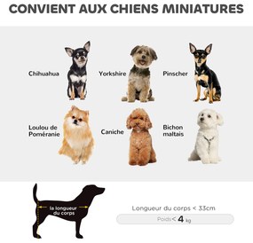 PawHut Cărucior pentru câini, cărucior pentru căței pliabil cu 4 roți cu tija de împingere reglabilă 53 x 45 x 28 cm negru | Aosom Romania