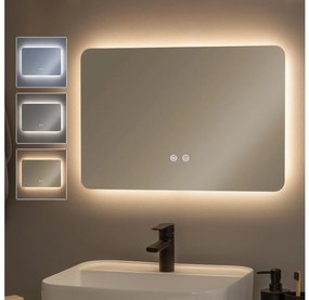 Brilagi - Oglindă pentru baie DIANA, LED reglabilă, cu iluminare integrată și încălzire anti-aburire, 13 W, 230 V, 40 x 60 cm, IP44