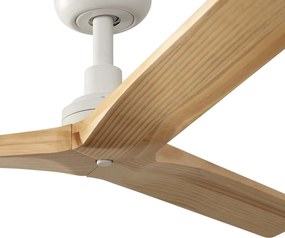 Ventilator aplicat tavan cu telecomanda KLIM S 92,5cm, alb/ pin