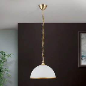 Lustră pe lanț Orion HL 6-1809/1 OLD LAMP 1xE27/40W/230V alb/bronz