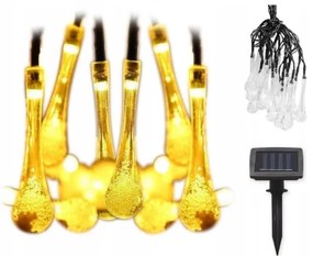 Ghirlandă LED solară cu senzor de amurg 20xLED/0,72W/1,2V 600 mAh 4,7m IP44