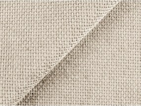 Colțar crem extensibil/cu spațiu de depozitare cu tapițerie din chenille (cu colț pe partea dreaptă/în formă de ”L”) Kona – Makamii