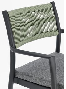 Scaune de grădină gri 4 buc. din plastic Alvin – Bizzotto