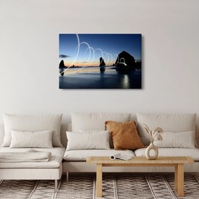 Tabloul - plaja în apus de soare (90x60 cm)