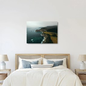 Tablou pe sticlă - Stânci în ocean (70x50 cm)