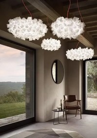 Lustra design unicat realizata manual Clizia XXL Mama Non Mama White, 130cm