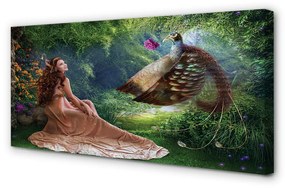 Tablouri canvas pădure de sex feminin fazan