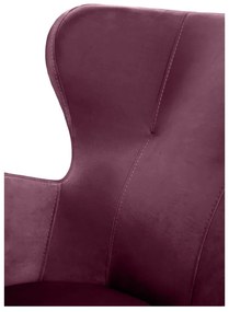 Fotoliu mov wing cu tapițerie din catifea Noemye – Bonami Selection