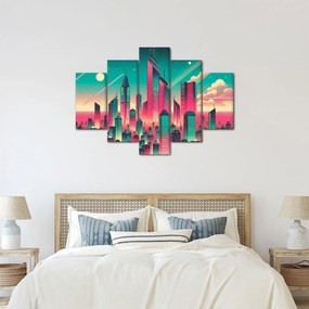 Tablou – Metropolă în stil pop-art (150x105 cm)