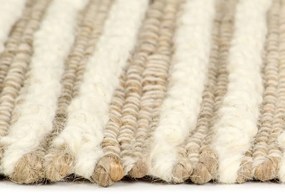 Covor din lana si canepa, 140 x 200 cm, natural alb 140x200 cm