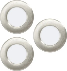Eglo 901403 - Set 3x LED corp de iluminat încastrat FUEVA LED/3,7W/230V Ø 8,8 cm crom
