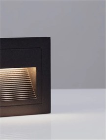 Spot LED incastrabil exterior, ambiental, IP65, POLKA negru