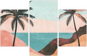 Tablou - Palmieri la mare (90x60 cm)