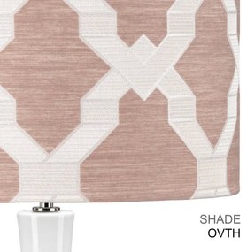 Lampă de masă Elstead MILO-PN-TL-OVTH MILO 1xE27/60W/230V roz