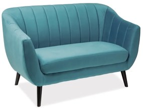 Canapea Fixa Elite Velvet 2 Turcoaz