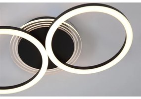 Searchlight 13651BK - Plafonieră LED dimabilă CONTOUR LED/24W/230V 3000K