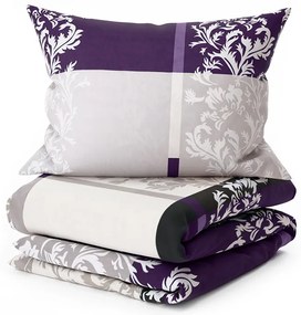 Lenjerie de pat din bumbac DELUXE violet Dimensiune lenjerie de pat: 70 x 90 cm | 140 x 200 cm