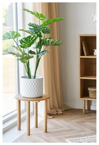 Măsuță auxiliară rotundă din lemn de stejar ø 40 cm Jena – House Nordic