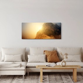 Tabloului muntelui în ceață (120x50 cm)