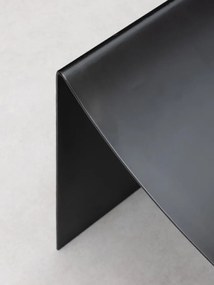 Scaunel negru, din metal, Maniak