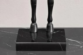 Lampa decorativa, Cal, Negru, BLACK BEAUTY 75cm