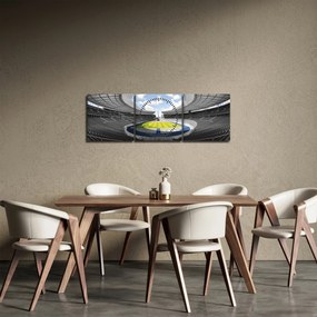 Tablou - stadionul de fodbal (cu ceas) (90x30 cm)
