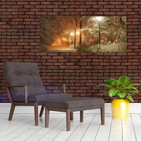 Tablou - Parcul înzăpezit (120x50 cm)