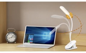 Lampă LED reîncărcabilă dimabilă de masă cu clemă Aigostar LED/2,5W/5V 1200mAh alb