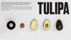 Spot LED incastrabil TULIPA White recessed downlight 10W 55° 4000K CRI90 dali IP44